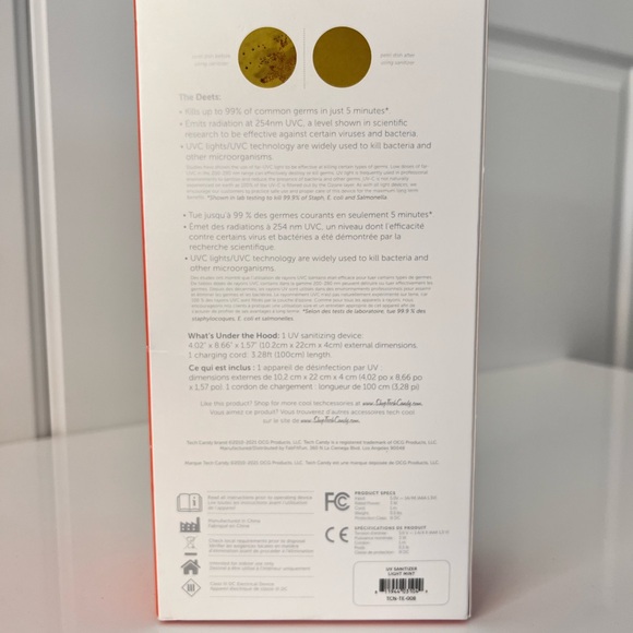 Tech Candy - UV Sanitizing Box - NWT - Picture 3 of 4
